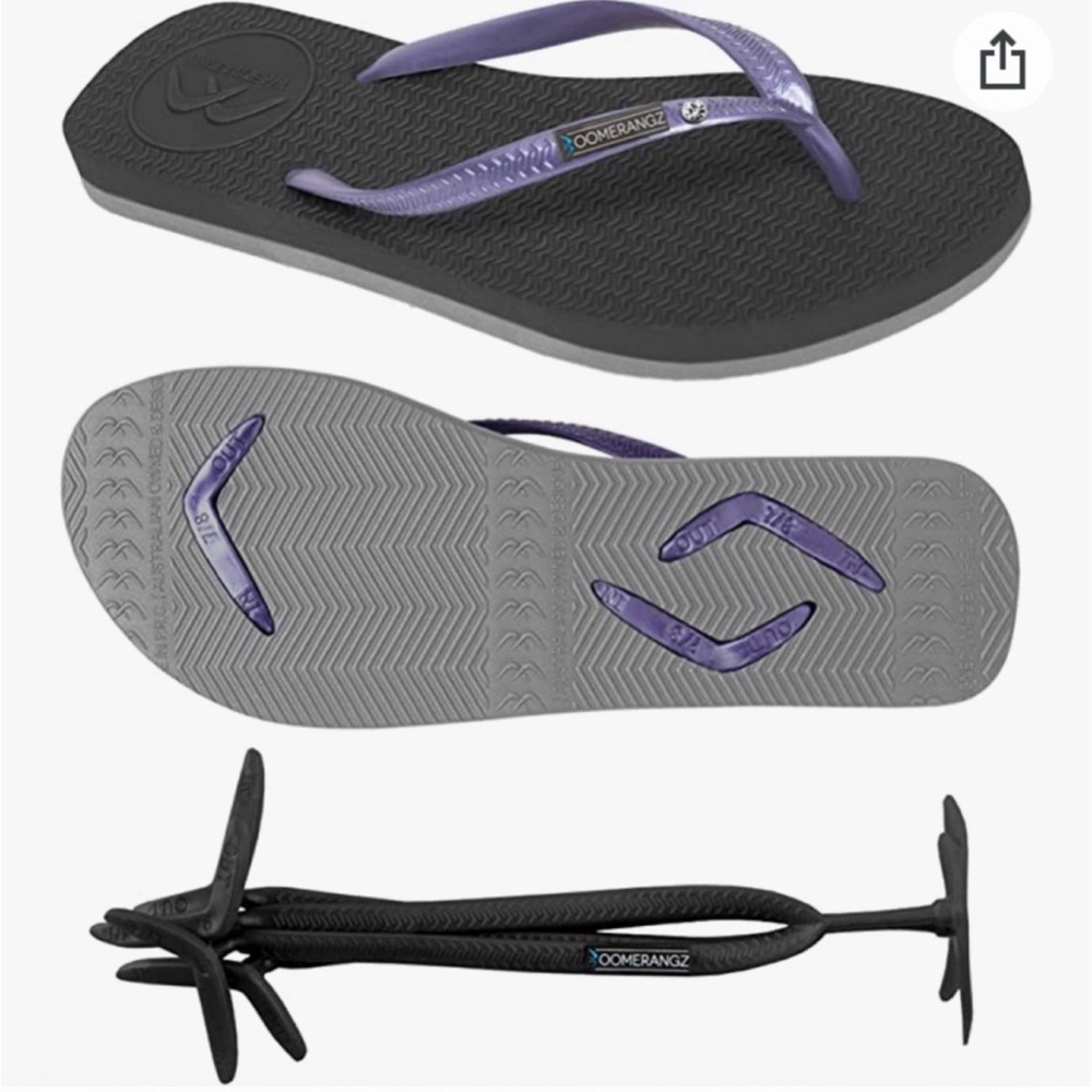 New! Boomerangz flip flops with switchable bands